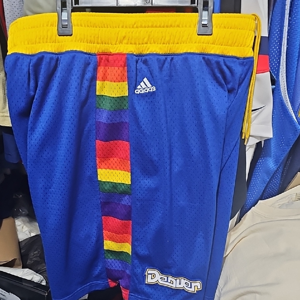 Adidas Men's NBA Denver Nuggets Swingman Shorts Size XL